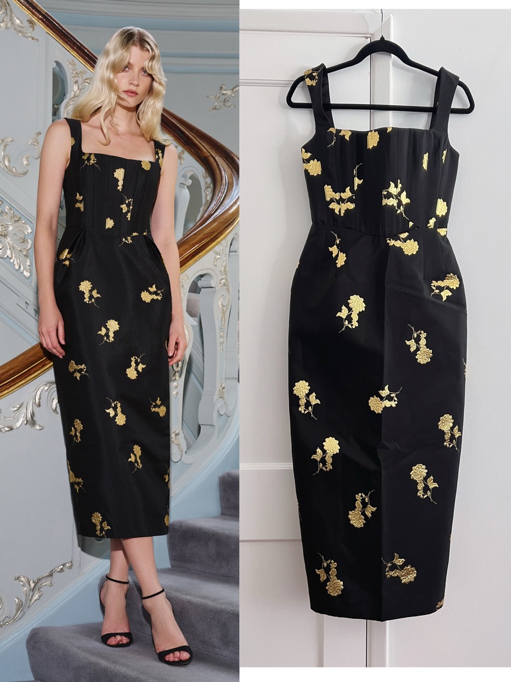 Rebecca Vallance Mariya midi dress, US4